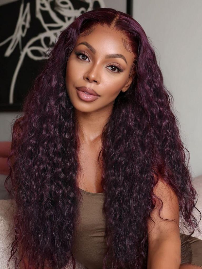 Dark Plum Curly